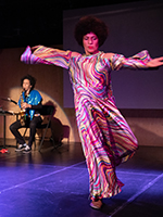 Oxana Chi and Layla Zami in Corpuscular Cores. The Kitchen NYC 2023. Photo by Walter Wlodarczyk